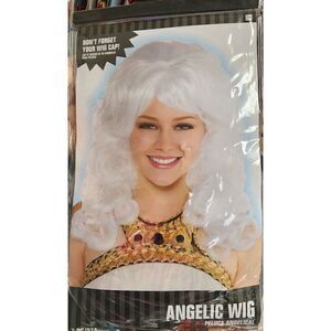Amscan Angelic Wig Platinum Curls Halloween Hair Costume Dress Up Cosplay New